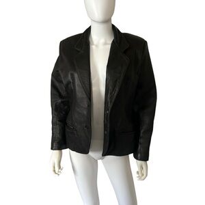 The Limited Brand vintage leather blazer jacket Y2K size small